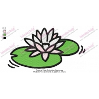 Flower of Water Embroidery Design